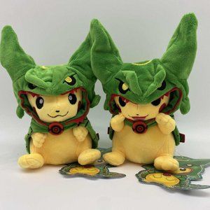 PikaChu Rayquaza Hood Pokémon Plushie